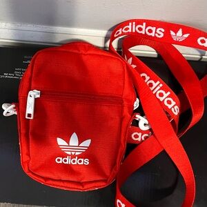 Adidas Scarlet Belt Bag with White Details